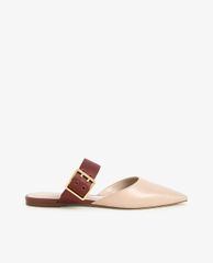 CHARLES & KEITH - Giày đế bệt nữ mũi nhọn Satin Buckle Strap