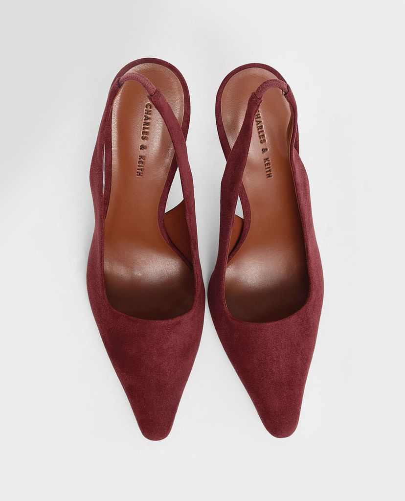 CHARLES & KEITH - Giày cao gót mũi nhọn Textured Stiletto