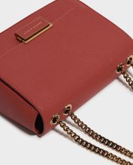 CHARLES & KEITH - Túi đeo chéo nữ chữ nhật Classic Push Lock