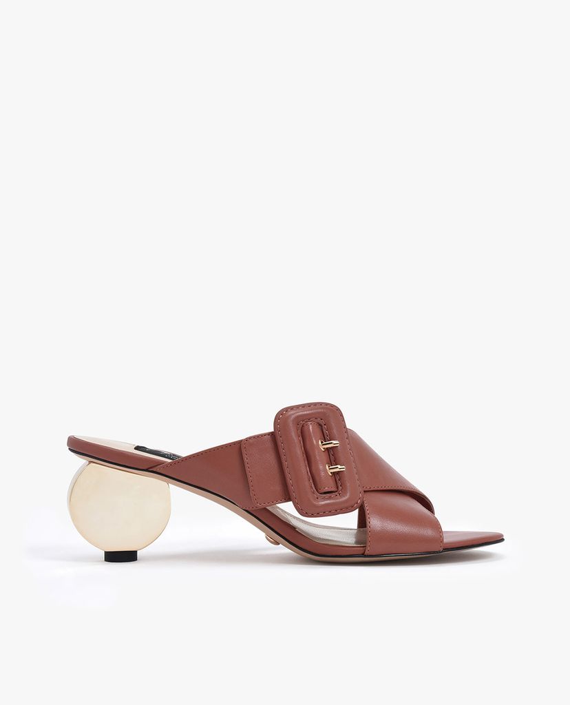 CHARLES & KEITH - Giày cao gót quai chéo Sculptural