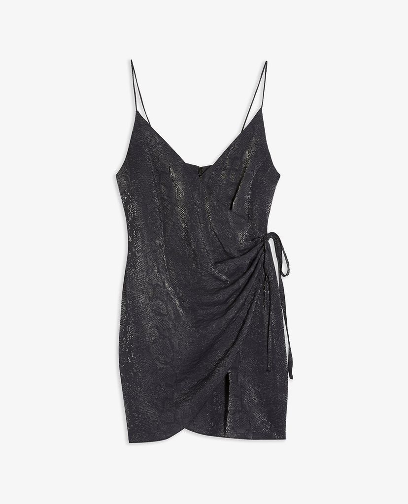 TOPSHOP - Đầm mini hai dây rút Snake Wrap