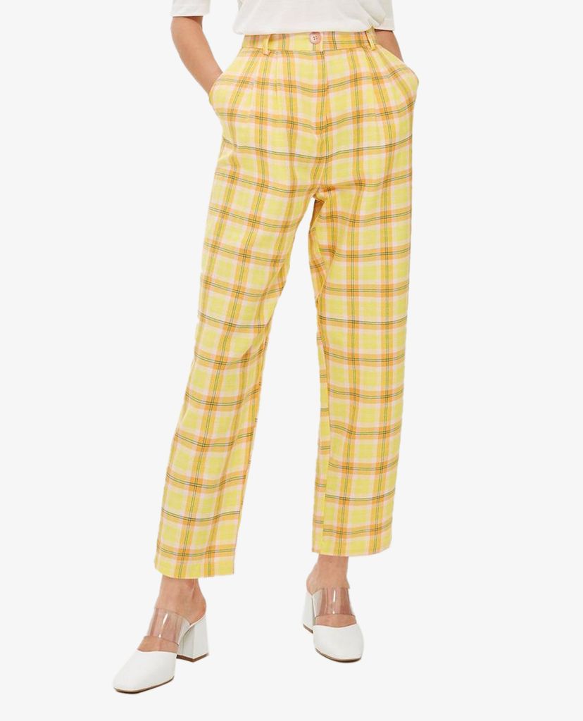 TOPSHOP - Quần kiểu nữ họa tiết caro Summer Check