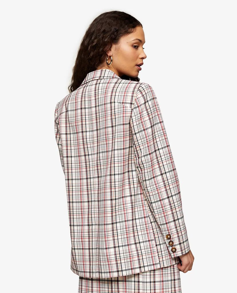 TOPSHOP - Áo blazer nữ cổ bẻ Check Suit