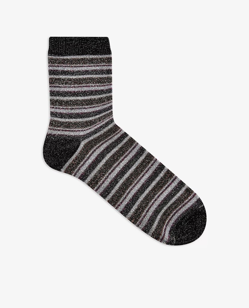 TOPSHOP - Vớ nữ cổ cao Thin Stripe Glitter