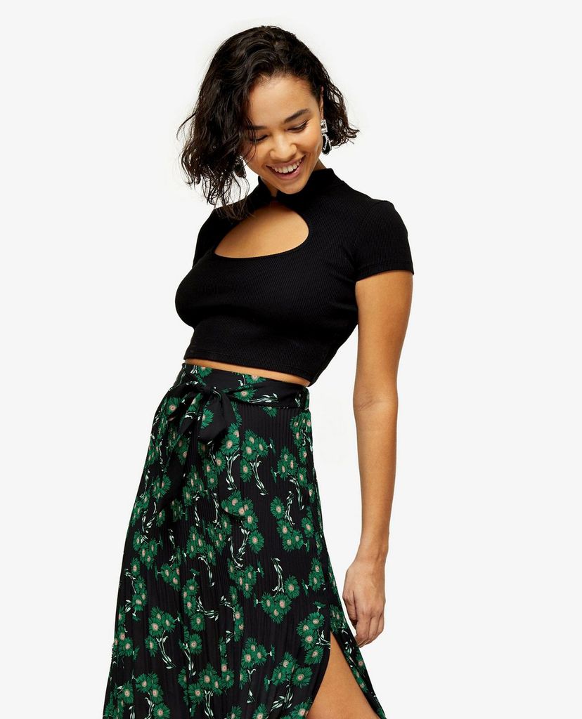 TOPSHOP - Chân váy midi PETITE Crystal Pleated