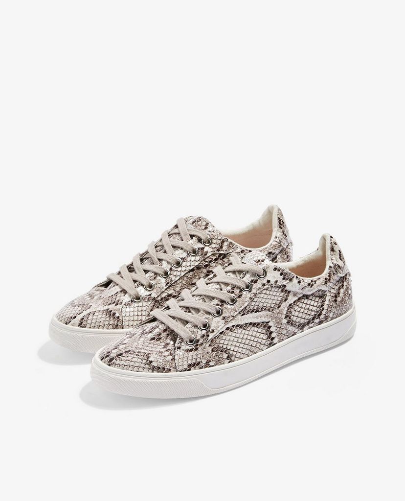 TOPSHOP - Giày sneaker nữ da rắn Cola Lace Up