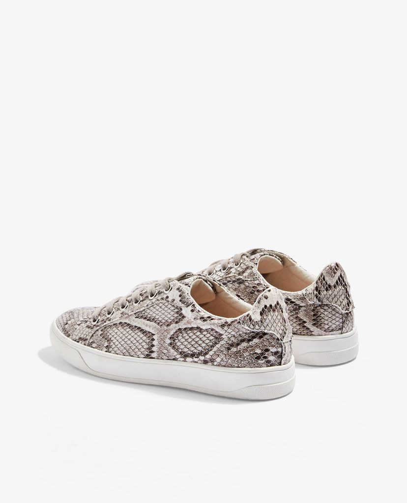 TOPSHOP - Giày sneaker nữ da rắn Cola Lace Up