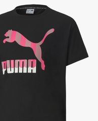 PUMA - Áo thun bé gái cổ tròn ngắn tay Train Classics Youth