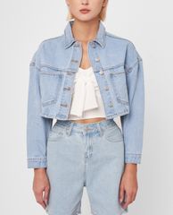 GIGI - Áo khoác denim nữ phom croptop thời trang