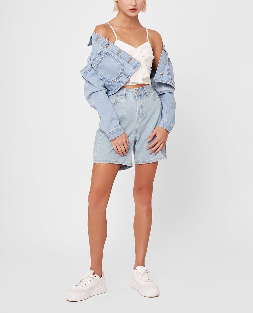 GIGI - Áo khoác denim nữ phom croptop thời trang