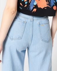 GIGI - Quần jeans nữ denim lưng cao ống rộng thời trang