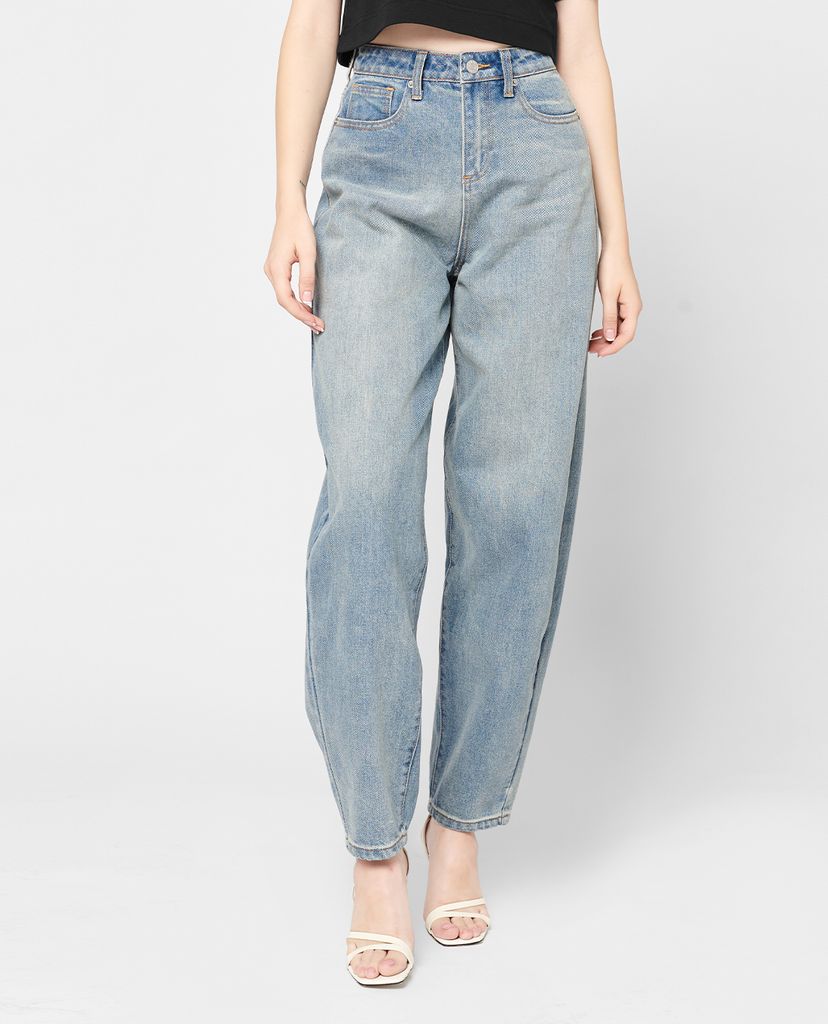 GIGI - Quần jeans nữ denim phom baggy thời trang
