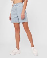 GIGI - Quần shorts nữ denim lưng cao hiện đại