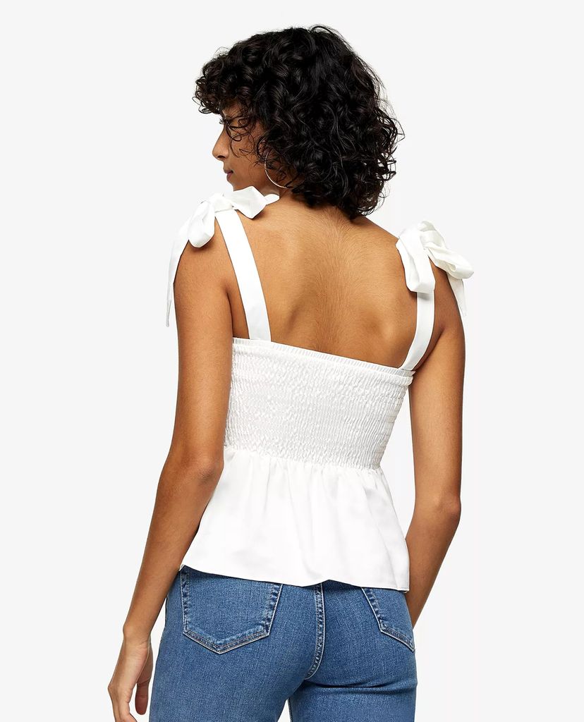TOPSHOP - Áo hai dây nữ croptop Ivory Camisole