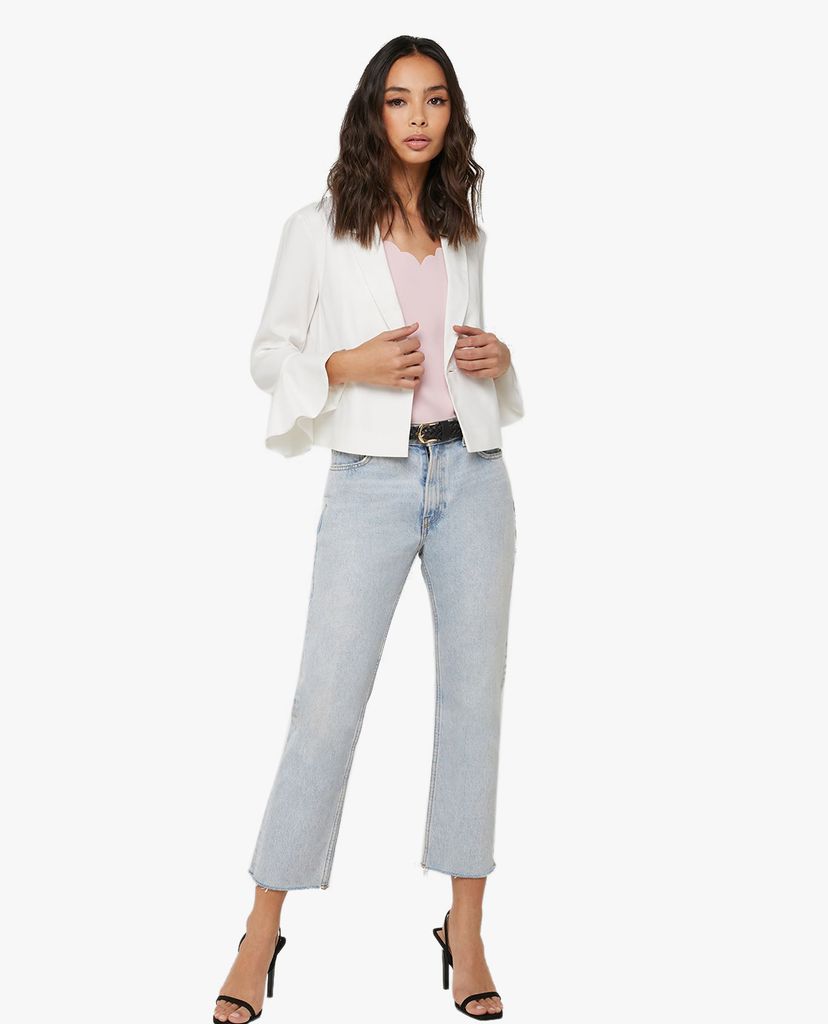 TOPSHOP - Áo blazer nữ tay dài ống loe thời trang