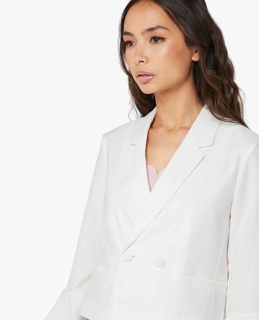 TOPSHOP - Áo blazer nữ tay dài ống loe thời trang