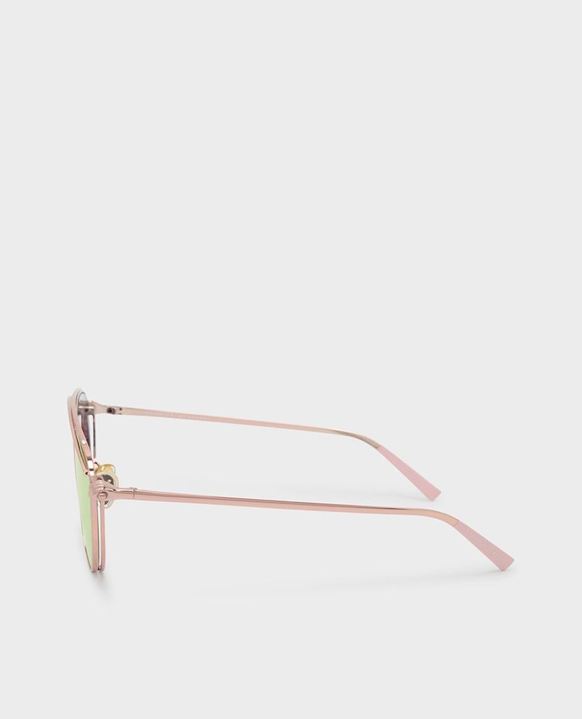 CHARLES & KEITH - Kính mát nữ thời trang Wire Frame