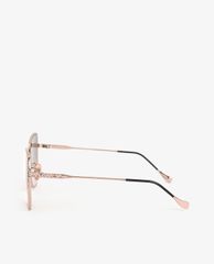 CHARLES & KEITH - Kính mát nữ gọng đa giác Rimless Butterfly