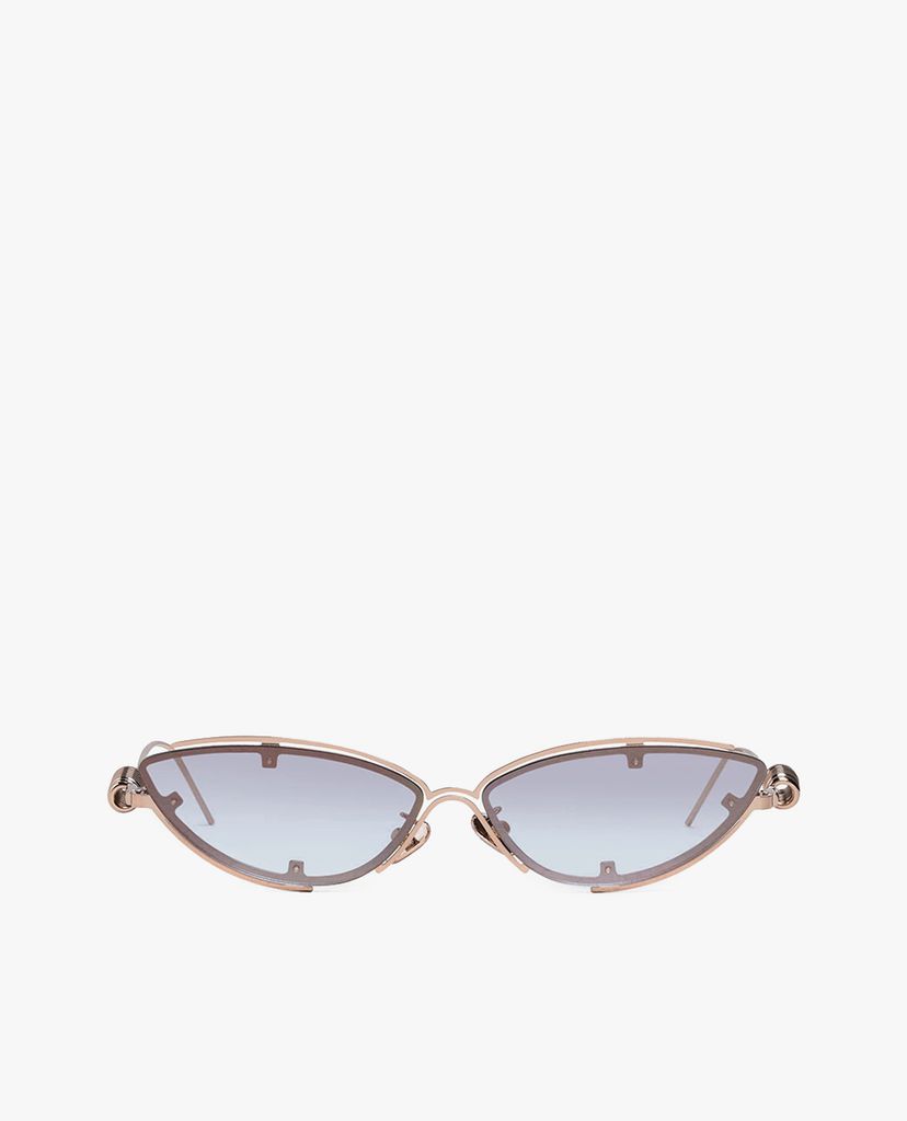 CHARLES & KEITH - Kính mát nữ mắt mèo Double Frame Cat Eye