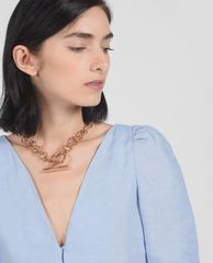 CHARLES & KEITH - Dây chuyền nữ mắc xích Metal Ring Decorative