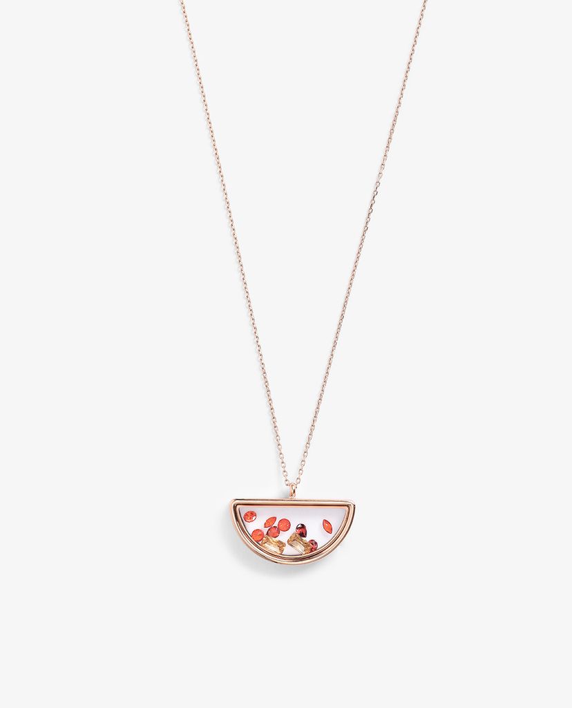 CHARLES & KEITH - Dây chuyền nữ Semi Circle Floating Locket