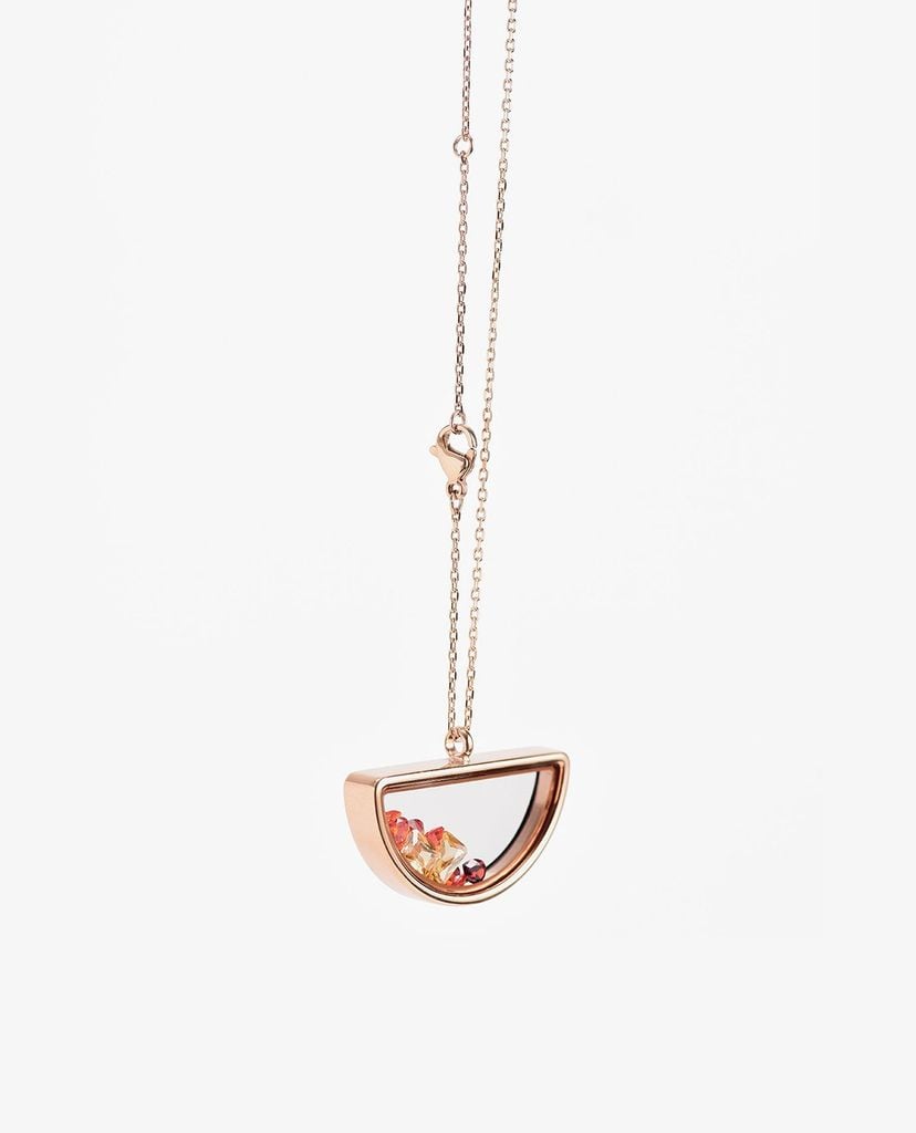 CHARLES & KEITH - Dây chuyền nữ Semi Circle Floating Locket