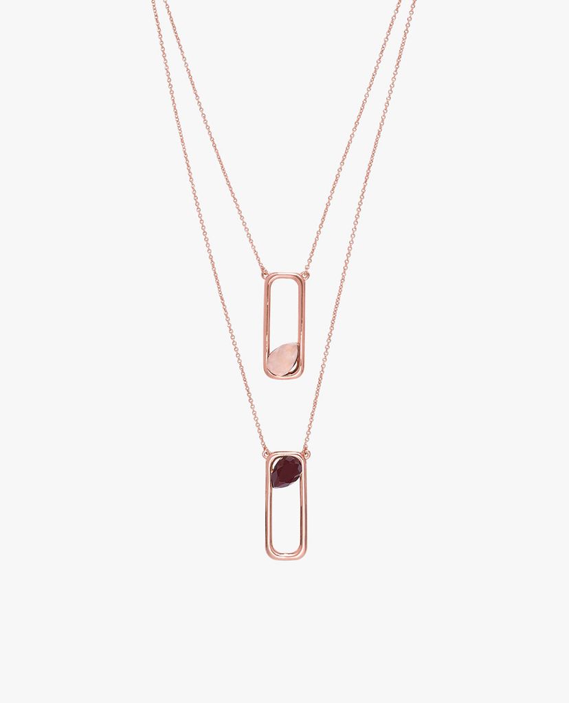 CHARLES & KEITH - Dây chuyền nữ Moonstone Layered