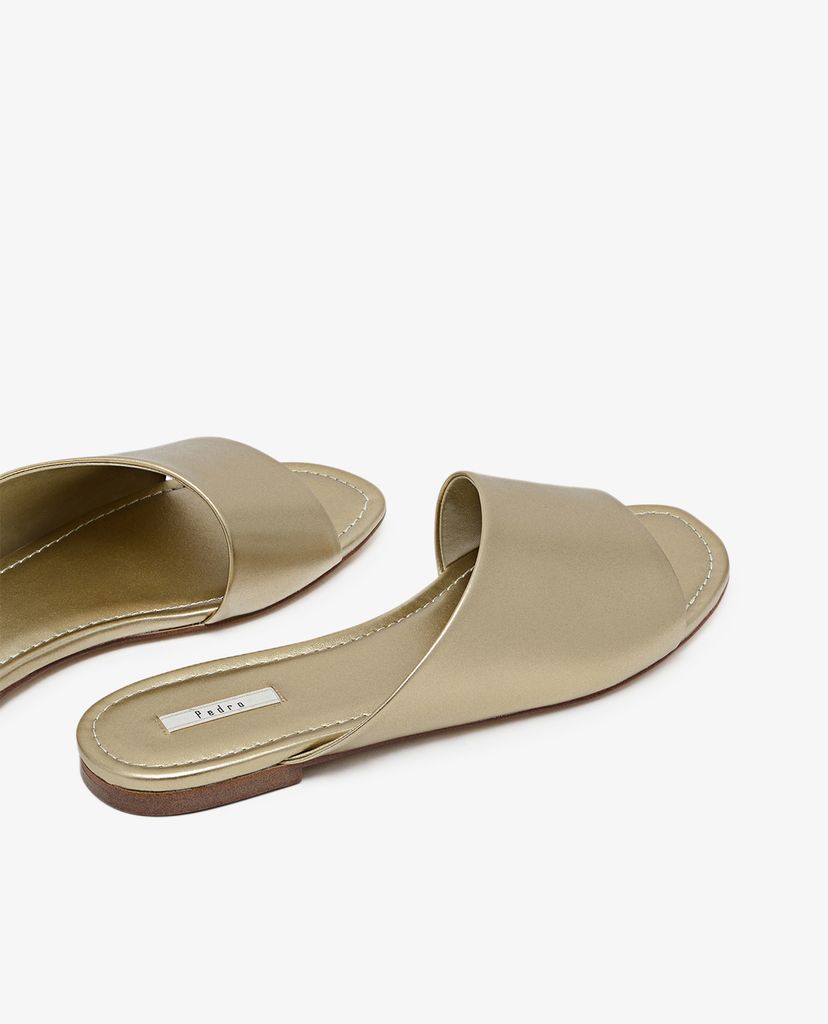 PEDRO - Giày sandal nữ quai ngang bảng lớn thời trang