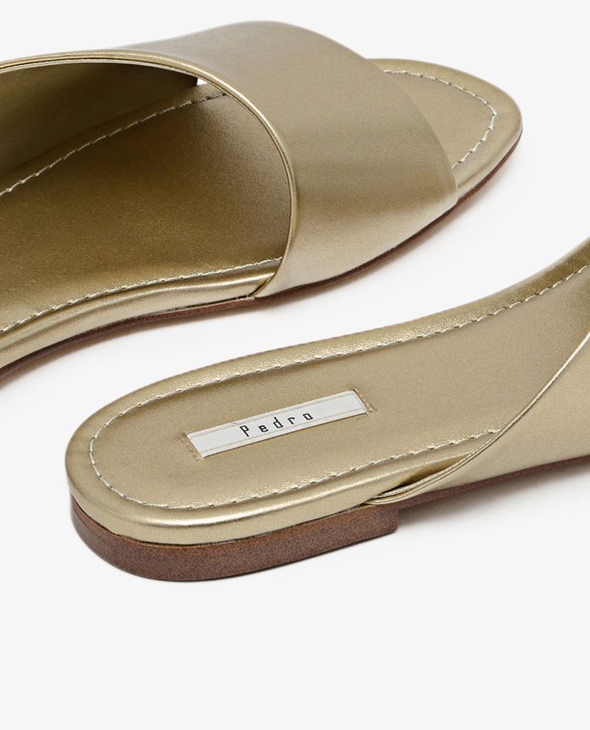 PEDRO - Giày sandal nữ quai ngang bảng lớn thời trang
