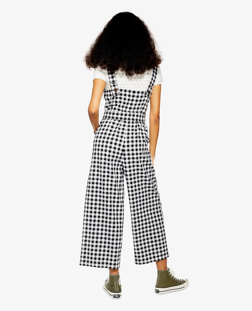 TOPSHOP - Jumpsuits nữ hai dây Gingham Pinafore