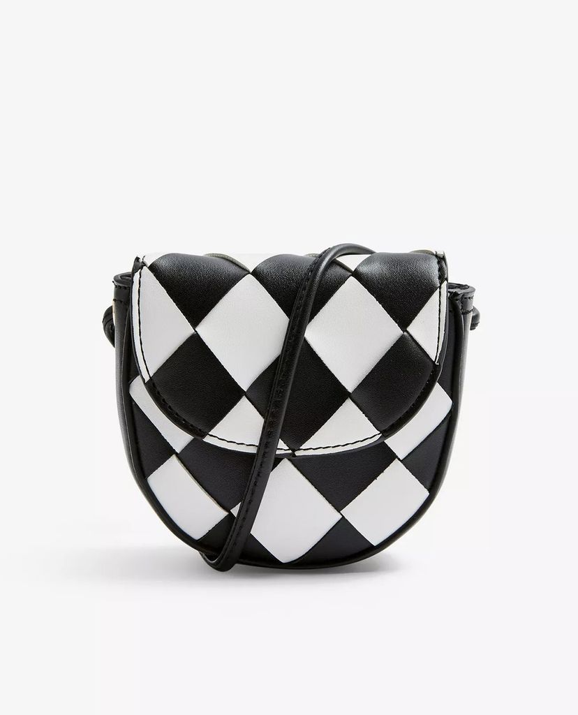 TOPSHOP - Túi đeo chéo nữ Black & White Chequered