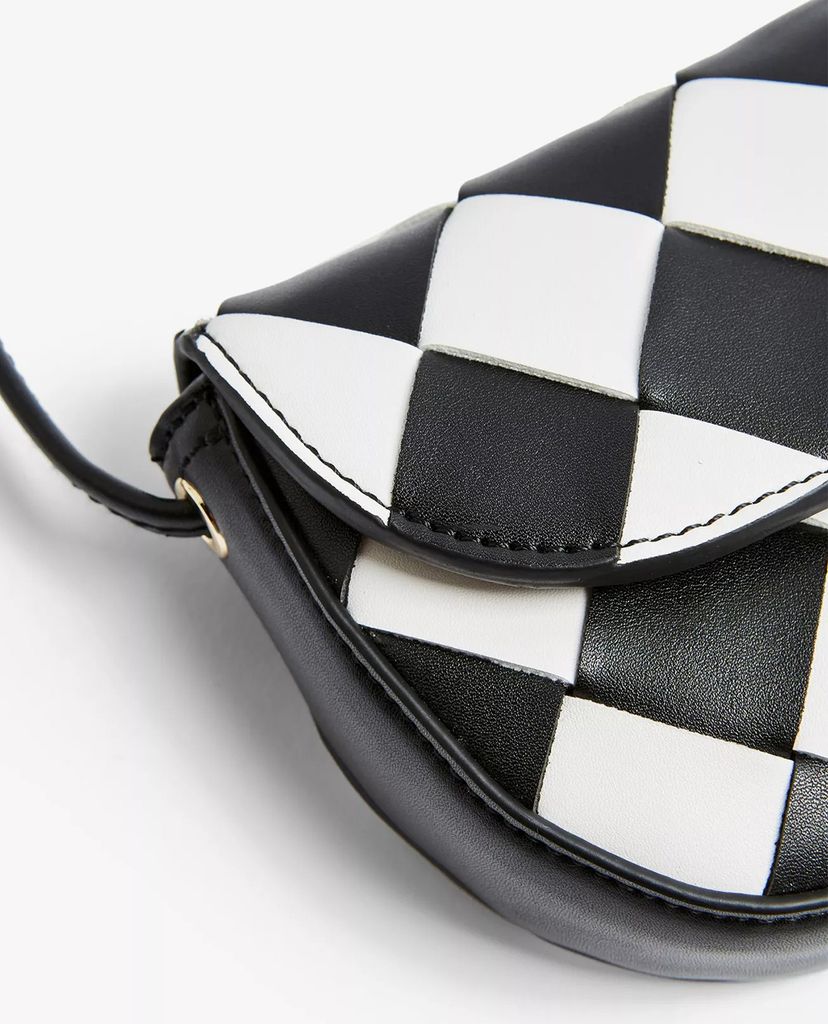 TOPSHOP - Túi đeo chéo nữ Black & White Chequered