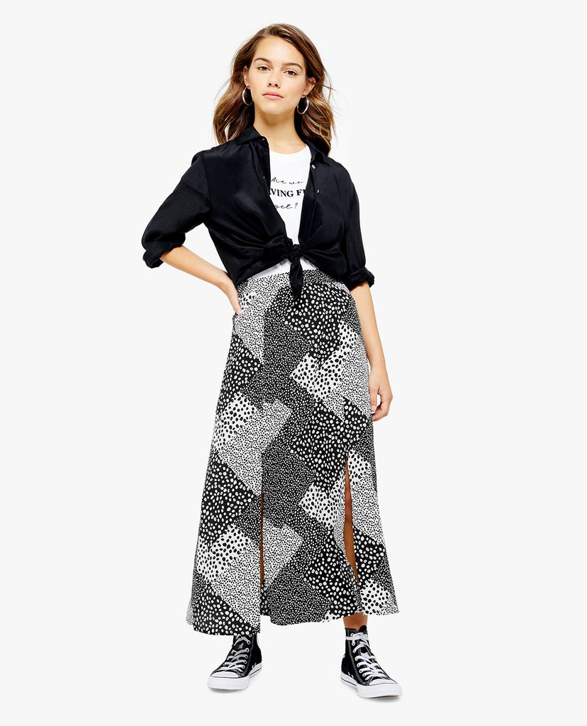 TOPSHOP - Chân váy midi Petite Size Dotted