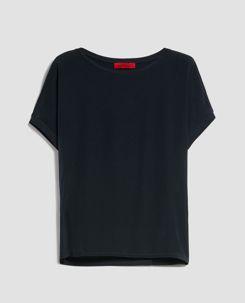 MAX&Co. - Áo thun nữ cổ tròn tay ngắn Silk And Jersey