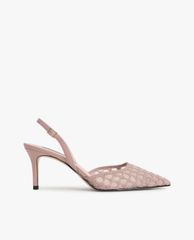 CHARLES & KEITH - Giày cao gót mũi nhọn Lace Slingback
