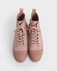 CHARLES & KEITH - Giày boots nữ thắt dây Lace Up Ankle