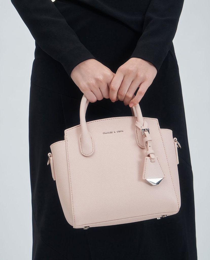 CHARLES & KEITH - Túi xách nữ phom vuông Double Handle Trapeze