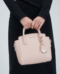 CHARLES & KEITH - Túi xách nữ phom vuông Double Handle Trapeze