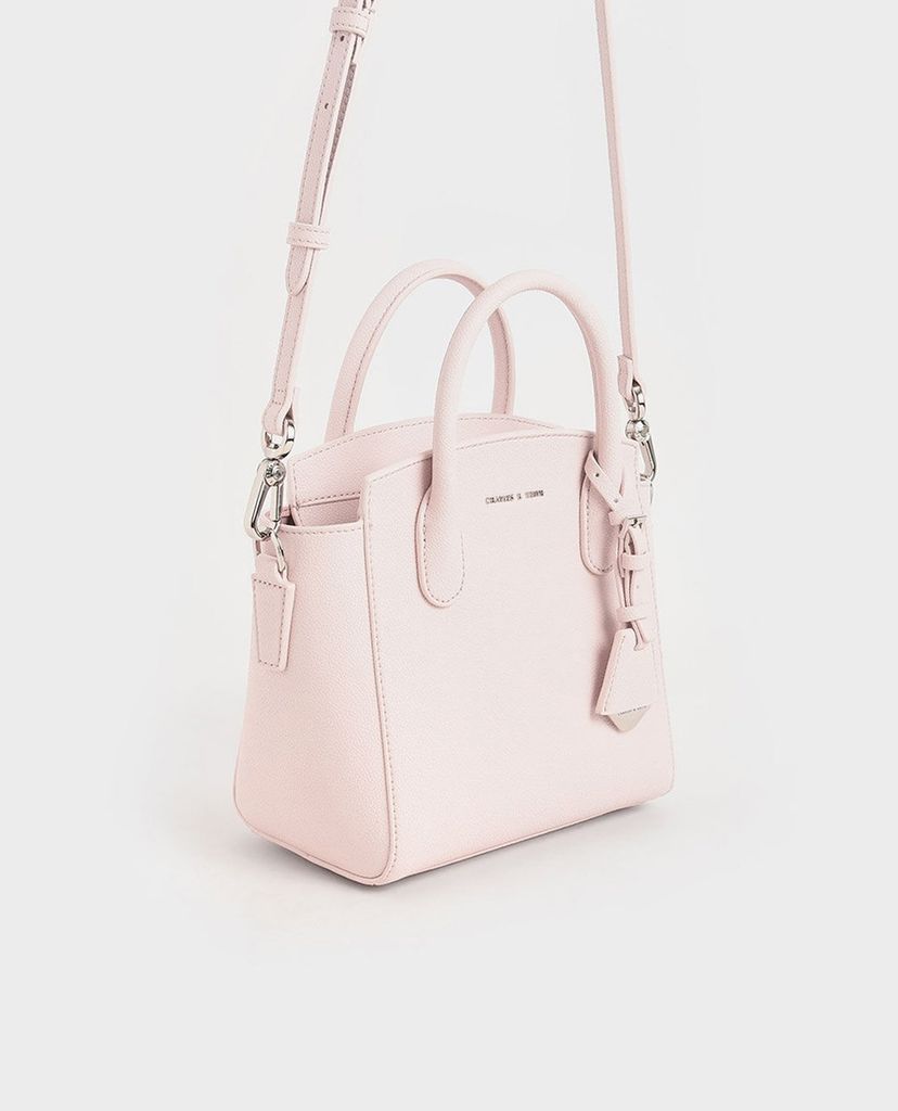 CHARLES & KEITH - Túi xách nữ phom vuông Double Handle Trapeze