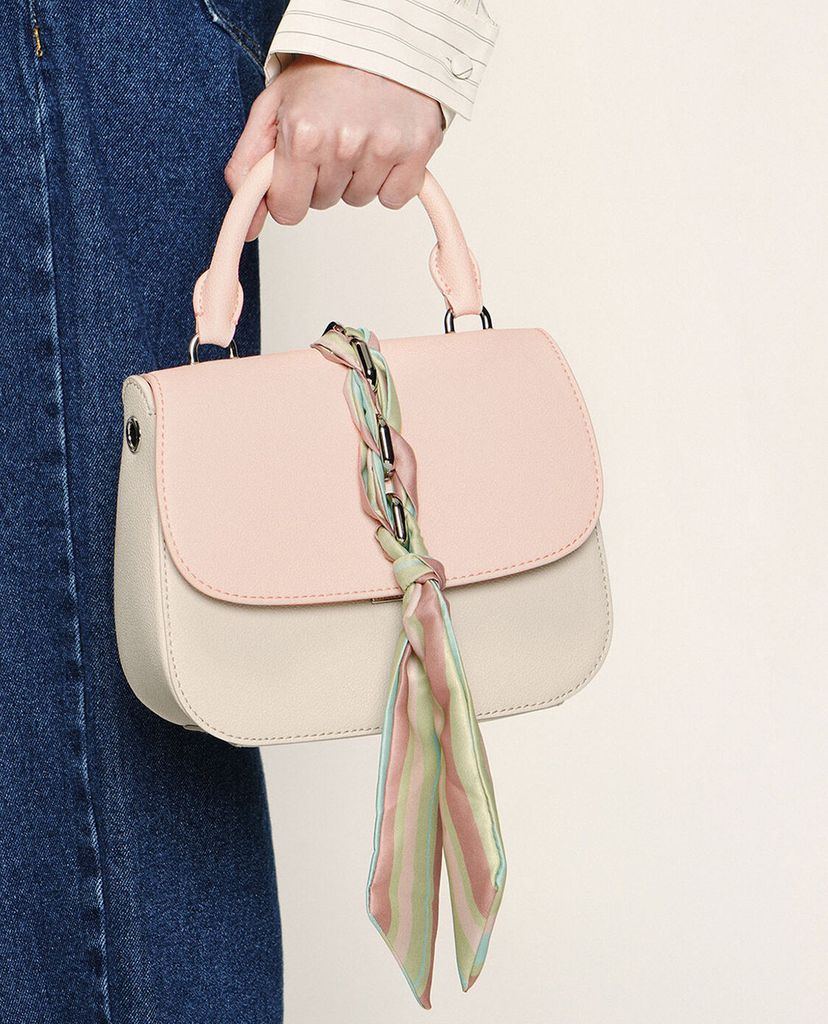 CHARLES & KEITH - Túi xách tay nắp gập Braided Front Flap