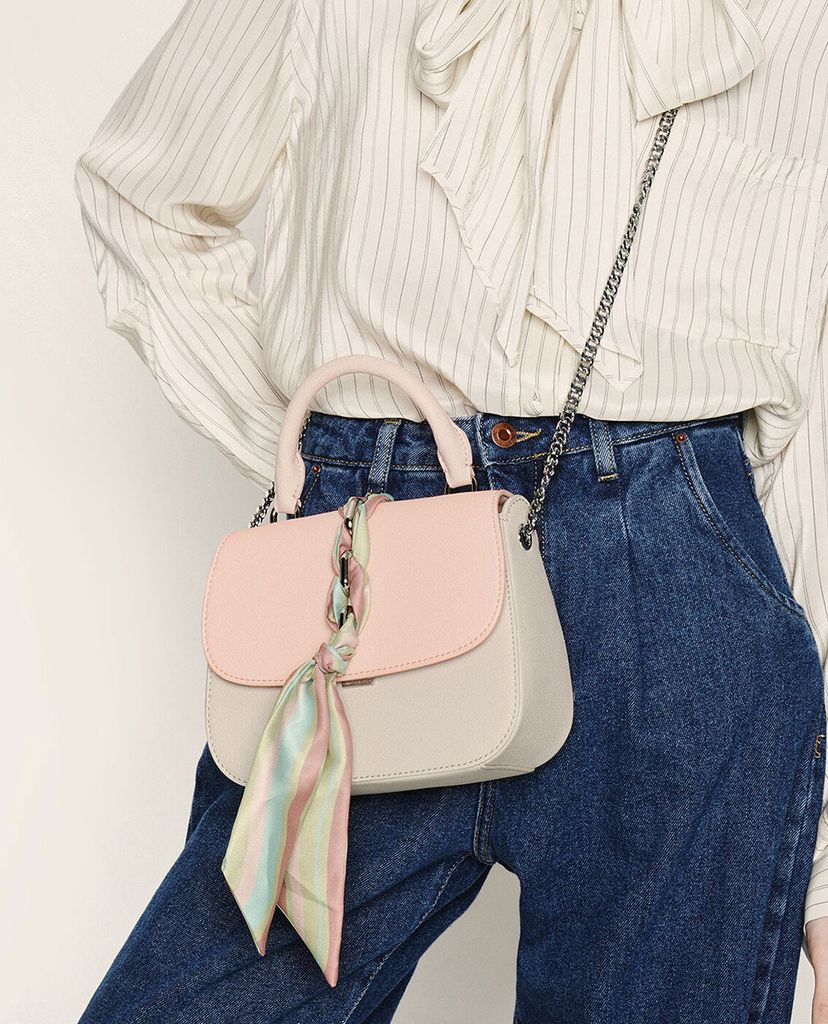CHARLES & KEITH - Túi xách tay nắp gập Braided Front Flap