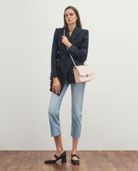 CHARLES & KEITH - Túi đeo vai nữ chữ nhật Quilted Chain Strap