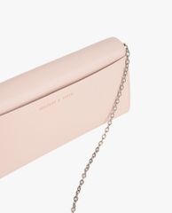 CHARLES & KEITH - Ví cầm tay nữ nắp gập dáng dài Stone Embellished