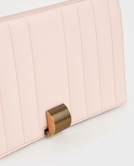 CHARLES & KEITH - Ví cầm tay nữ nắp gập Panelled Metallic Push Lock