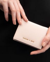 CHARLES & KEITH - Ví nữ mini dạng gập Zip Around