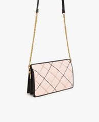 CHARLES & KEITH - Ví cầm tay nữ phom chữ nhật Quilted