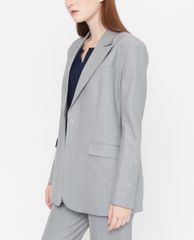 GIGI - Áo blazer nữ dáng dài phối nút cài thời trang