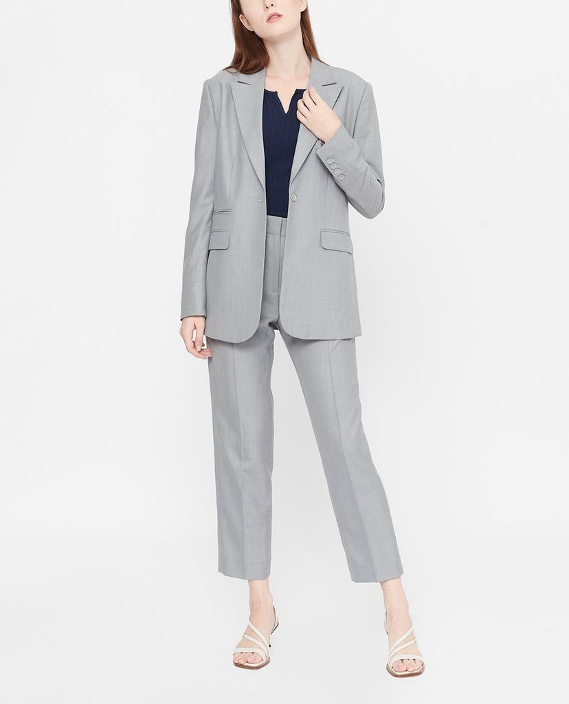 GIGI - Áo blazer nữ dáng dài phối nút cài thời trang
