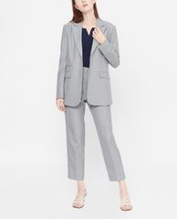 GIGI - Áo blazer nữ dáng dài phối nút cài thời trang