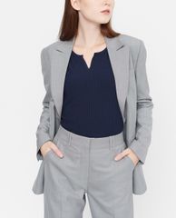 GIGI - Áo blazer nữ dáng dài phối nút cài thời trang